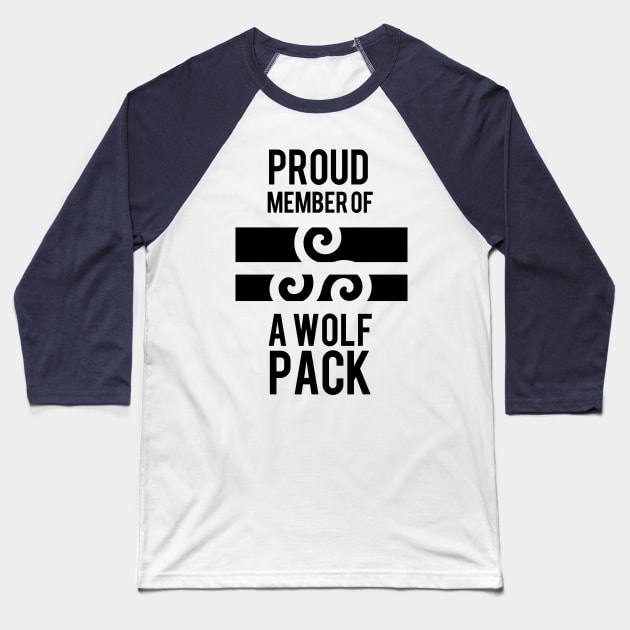 WOLF PACK Baseball T-Shirt by saltnburn